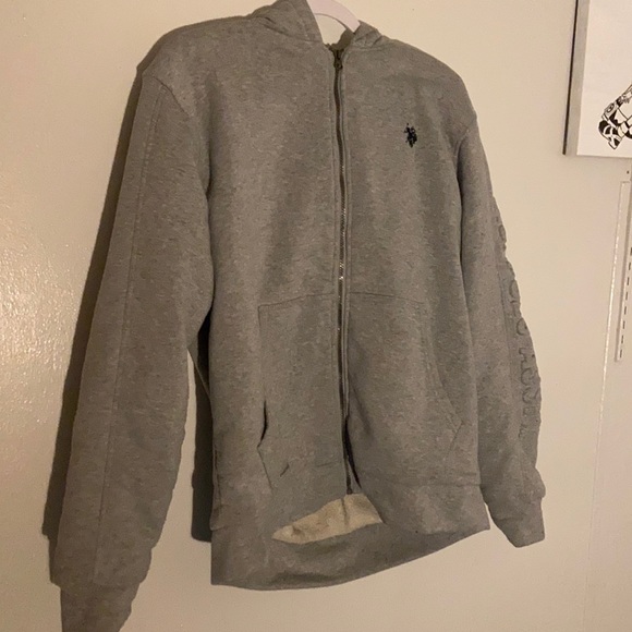 US POLO ASSN HOODIE SHERPA - Picture 1 of 3